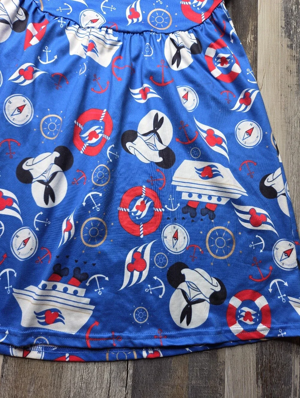 Disney Cruise Line Dress DCL Flutter Sleeve Milk Dress 5-6T